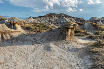 Badlands at Dinosaur Provincial Park in the Red Deer River Valley