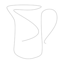 Jug of water, vector illustration