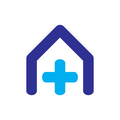 Obraz premium Hospital logo icon design vector