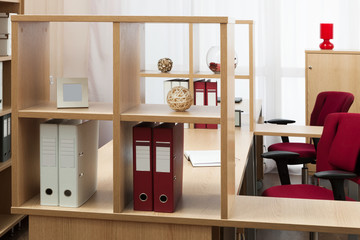 Fototapeta premium folder on the shelf