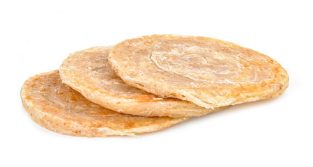 Roti dough, isolated from white background