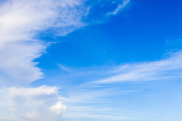 blue sky with clouds background. Cloud and against clear blue sky.