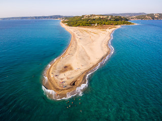 Possidi cape beach in Kassandra peninsula of Halkidiki, Greece - obrazy, fototapety, plakaty