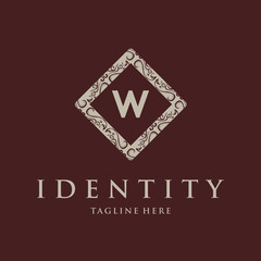 Monogram design elements, graceful template. Elegant line art logo design. Letter emblem W. Luxury Logo template in vector for Restaurant, Royalty, Boutique, Café, Hotel,