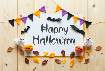 Handmade,  handwriting Happy Halloween image.(27-1)