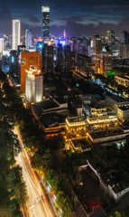Modern city night view in Nanjing