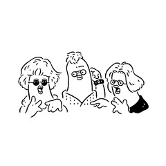 Men discussing a matter