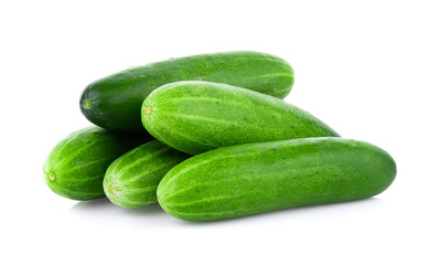 Cucumber isolated on the white background