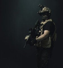 Fototapeta premium special forces soldier , military concept