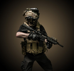 special forces soldier , military concept