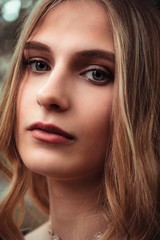 Fototapeta premium woman portrait with blond hair