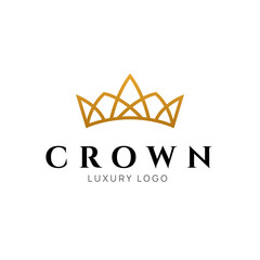 Crown logo king vector royal icon. Queen logotype symbol luxury design © kolonko