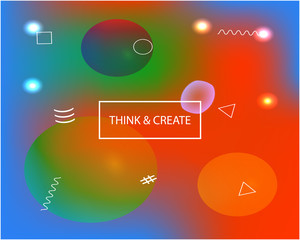 Inspiring colorful modern background.
