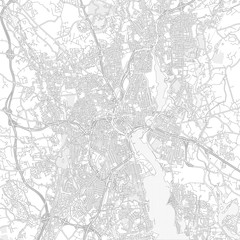 Fototapeta premium Providence, Rhode Island, USA, bright outlined vector map