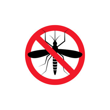 recommend clip art: Repellent mosquito stop sign icon. Malaria pest insect anti mosquito warning symbol