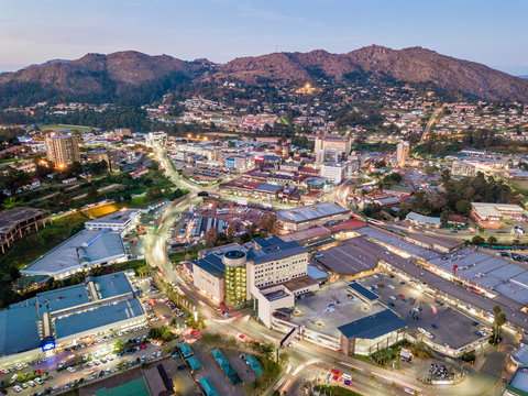 Downtown of Mbabane - capital city of Swaziland, Africa