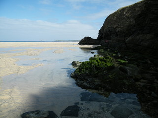 Fototapeta na wymiar White Sands - Cornish Coastal Rock