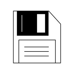 technology diskette cartoon