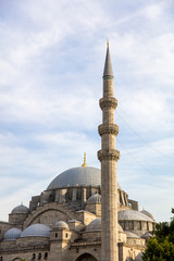 Fototapeta na wymiar Suleymaniye Camii mosque in the center of Istanbul city, Turkey