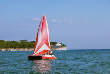 sailboat on the sea