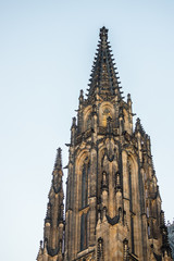 Fototapeta na wymiar Tower of St. Vitus cathedral in Prague