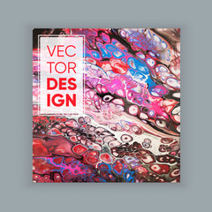 Modern artwork. Mixture of acrylic paints. Liquid marble texture. Fluid art. Applicable for design cover, presentation, invitation, flyer, annual report, poster and business card, desing packaging.