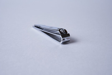 Nail clippers on a white background