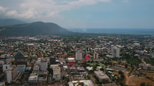 Aerial Jamaica Kingston March 2019 Sunny Day 30mm 4K Inspire 2  Aerial video of downtown Kingston in Jamaica on a sunny day