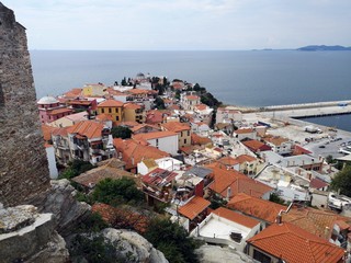 Red roofs and sea