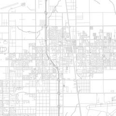 Fototapeta na wymiar Lancaster, California, USA, bright outlined vector map