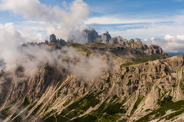 Sextner Dolomiten bei den drei Zinnen in Italien
