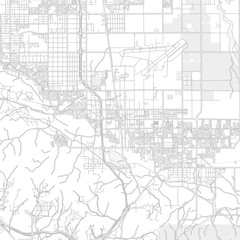 Fototapeta na wymiar Palmdale, California, USA, bright outlined vector map