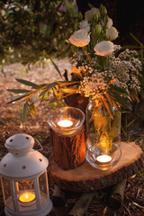 in the old city park full of colors