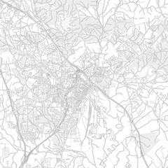 Fototapeta na wymiar Macon, Georgia, USA, bright outlined vector map