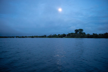 Moonrise on Trombeta's River - Amazônia, Brazil