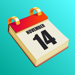 November 14 on Red Calendar