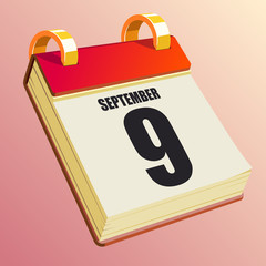September 9 on Red Calendar
