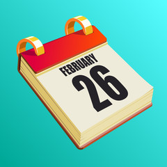 February 26 on Red Calendar