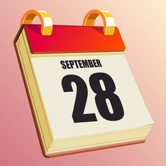 September 28 on Red Calendar