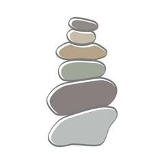 Fototapeta na wymiar Rock Balance Logo
