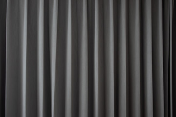 Obraz premium grey fabric curtain background and texture.