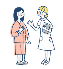 看護師と患者