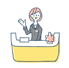 フロントデスク　女性