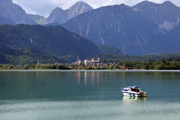 High Castle, Füssen, view from lake