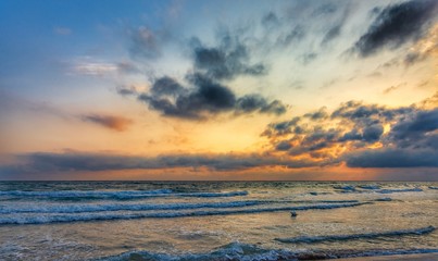 Ostuni, Puglia. Sunrise at Rosa Marina. Renowned seaside resort located in the heart of Salento. This stretch of coast is punctuated by a series of rocky beaches © serfeo