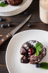 Traditional french dessert - Chocolate fondant