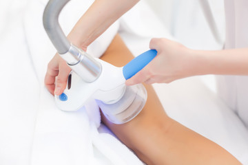 Cosmetology treatment. Peeling procedure in a beauty salon or spa clinic