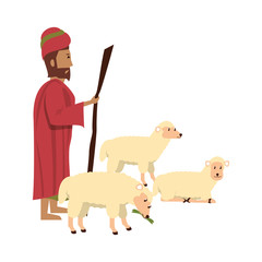 merry christmas nativity christian cartoon