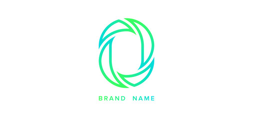 O letter logo. Ecology logo. Vector illustration