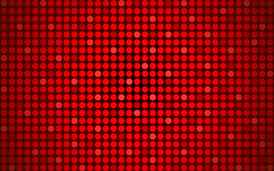 Red dots background. Abstract vector colored round dots background.